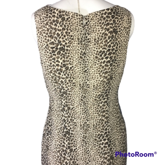 MODA International Leopard Print Dress  Size 6 Women - Picture 4 of 5